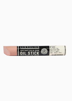 Краска олійная в форме пастели sennelier oil stick, 38 мл, s1, розовая охра светлая (rose ochre light)