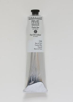 Олійная краска rive gauche 200ml - titanium white