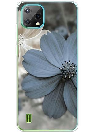 Чехол силиконовый с картинкой на blackview oscal c60 (цветок гербера)