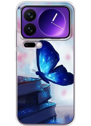Чохол силіконовий з картинкою на xiaomi 17 pro max (метелик)