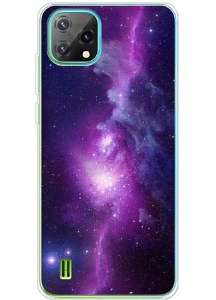 Чохол силіконовий з картинкою на blackview oscal c60 (космос)