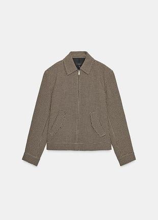 Бомбер с широкими плечами zara
