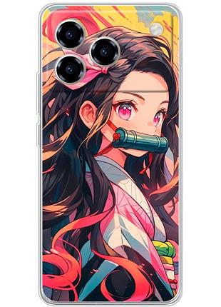 Чехол силиконовый с картинкой на zte blade a76 (аниме, anime)