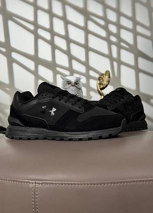 💎мужские кроссовки under armour essential runner all black