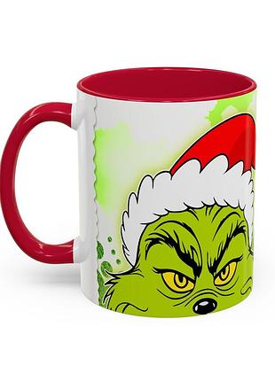 Чашка з принтом "o grinch" 330 мл
