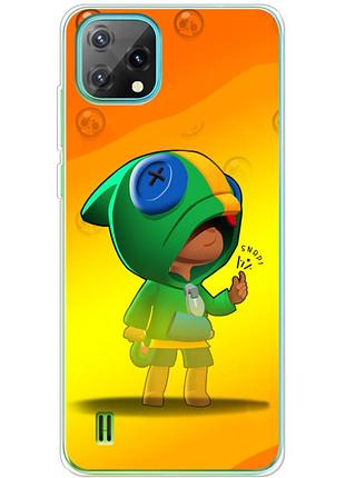 Чехол силиконовый с картинкой на blackview oscal c60 (бравл старс, brawl stars)