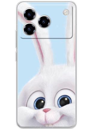 Чохол силіконовий з картинкою на zte blade a76 (кролик сніжок)