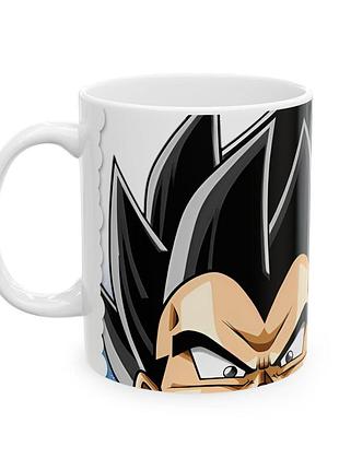 Чашка dragon ball "принц саянов" 330 мл білий