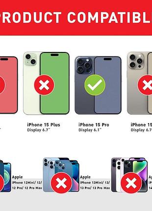 Панель для iphone 15 pro с камушками синий 2