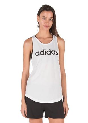 Жіноча спортивна майка adidas performance w e lin loose tk dp2360 білий розмір м