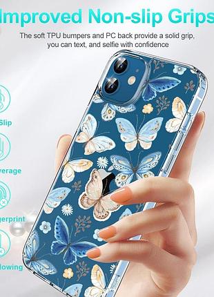 Панель losvick для iphone 12 12 pro с бабочками 5