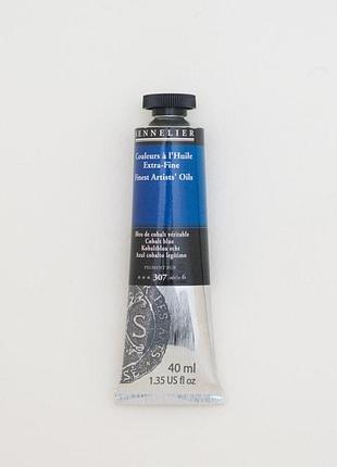 Олійная краска sennelier, 40 мл, профессиональная, s6, кобальт синий (cobalt blue)