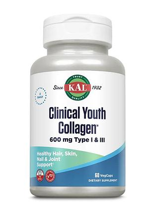 Клинический коллаген i&iii 600мг clinical youth collagen i&iii 600mg - 60 вегетарианских капсул