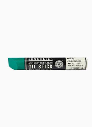 Краска олійная в форме пастели sennelier oil stick, 38 мл, s2, кобальт зеленый светлый (cobalt green light)
