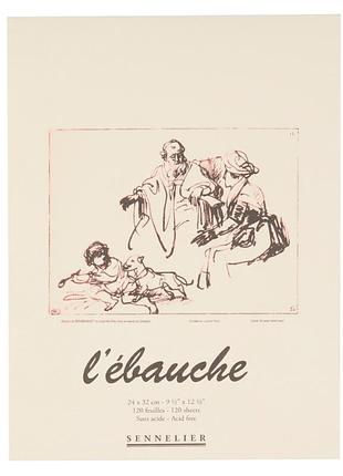 Склейка для ескізів та нарисів ebauche sennelier, 130 аркушів, 90 г/м, 24х32 см