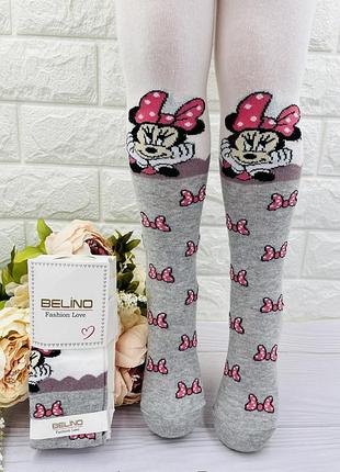 Колготы для девочки с рисунком турецкие р 1-2 тм belino 80-86 / 1-1,5 года