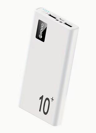 Портативний power bank з індикатором заряду 10000 маг k-8w білий