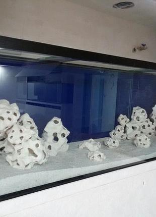 Белый крупный песок для аквариума 2,0-2,5мм (манка), 20 кг