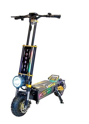 Электросамокат полноприводный yoo bee explorer gold 6000w 40 ah (11 дюймов)