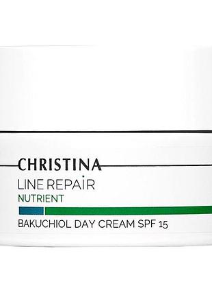 Дневной крем с бакучиолом christina line repair nutrient bakuchiol day cream spf 15 50 мл
