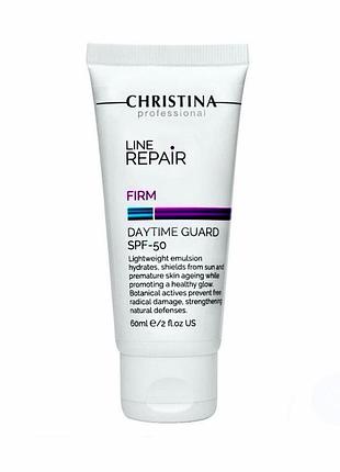 Дневной крем christina line repair firm daytime guard с защитой spf 50 60 мл