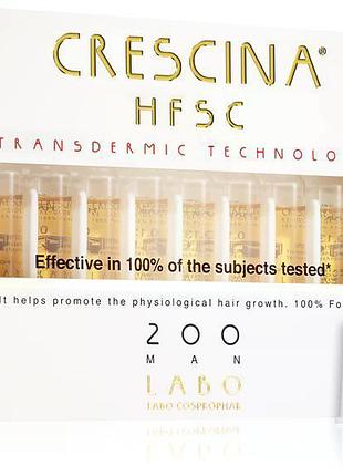 Засіб для відновлення росту волосся для чоловіків crescina re-growth hfsc transdermic 200, 20 ампул*3,5 мл