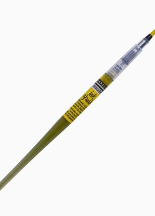 Ручка-пензель з чорнилом sennelier ink brush, переливчастий золотий (iridescent gold)