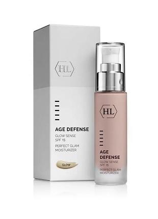 Зволожуючий крем із тонувальним ефектом holy land age defense glow sense spf 15 50 мл
