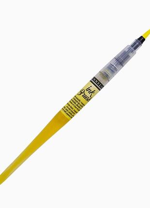 Ручка-пензель з чорнилом sennelier ink brush, лимонно-жовтий (lemon yellow)