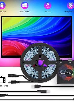 3 метра интерактивная подсветка на 18свд/м ambilight для android-tv и пк