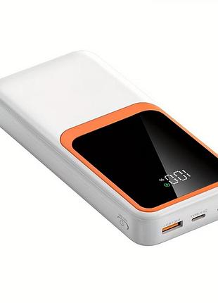 Портативный power bank с дисплеем 20000mah ck30 белый