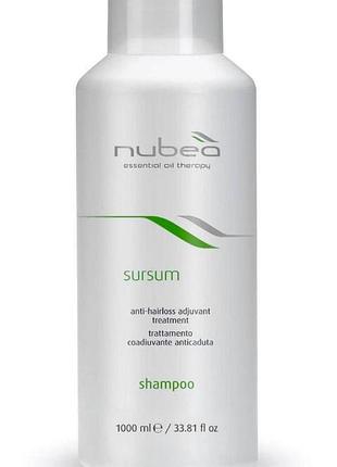 Стимулирующий шампунь против выпадения волос nubea sursum anti-hairloss adjuvant shampoo 1 л
