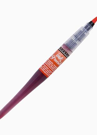 Ручка-пензель з чорнилом sennelier ink brush, помаранчева сеннельє (sennelier orange)