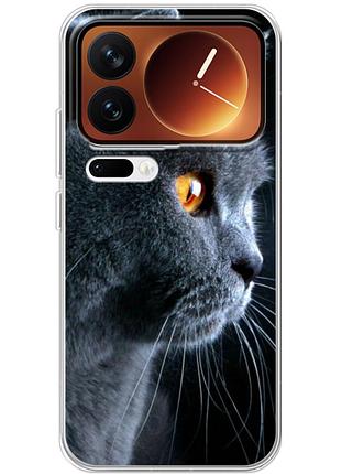 Чохол силіконовий з картинкою на xiaomi 17 pro (британський кіт)