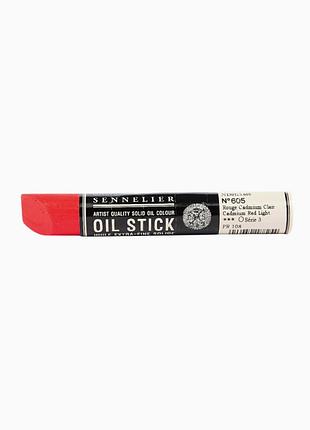 Краска олійная в форме пастели sennelier oil stick, 38 мл, s3, кадмий красный светлый (cadmium red light)