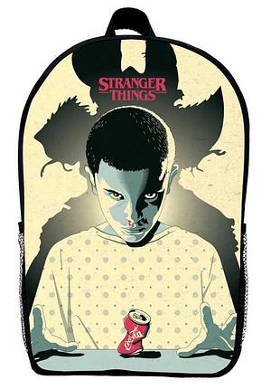 Рюкзак школьный очень странные дела (school gear bag stranger things 04) черный, 39 х 27 х 14 см