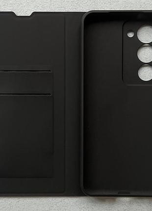 Xiaomi redmi 15 чехол-книжка wave flap чёрный высококачественная искусственная кожа слоты для карт