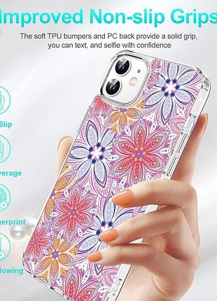 Панель losvick для iphone 12 mini с цветами 4