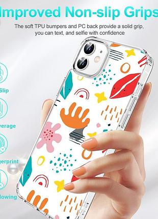 Панель losvick для iphone 12 mini с абстрактным рисунком 6