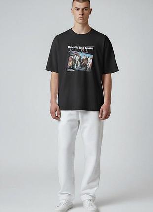 Футболка мужская oversize kool &amp; the gang "ladies night”, 100% хлопок, черный xxl