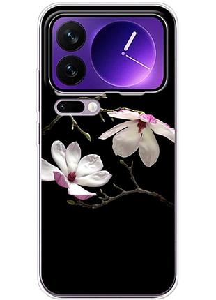 Чехол силиконовый с картинкой на xiaomi 17 pro max (цветок, монголия)