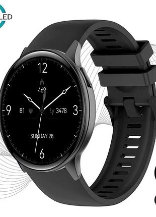 Смарт-часы женские valdus vs41 pro black (тонометр, пульсоксиметр, звонки) amoled экран