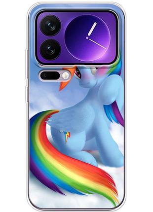 Чехол силиконовый с картинкой на xiaomi 17 pro max (литл пони, my little pony)