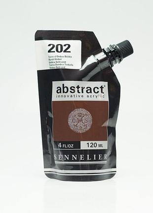 Акрилова фарба sennelier abstract, 120 мл, умбра палена (burnt umber)