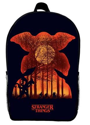 Рюкзак школьный очень странные дела (school gear bag stranger things 08) черный, 39 х 27 х 14 см