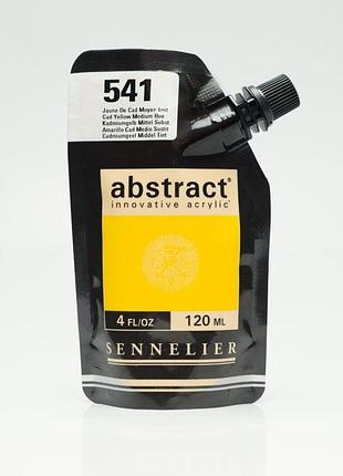 Акрилова фарба sennelier abstract, 120 мл, кадмій жовтий середній відтінок (cad yellow medium hue)