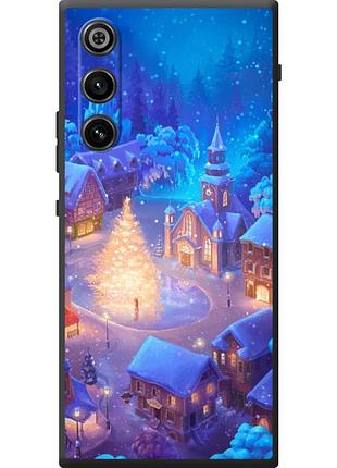 Чехол силиконовый с картинкой на zte nubia red magic 10 air (новогодний)