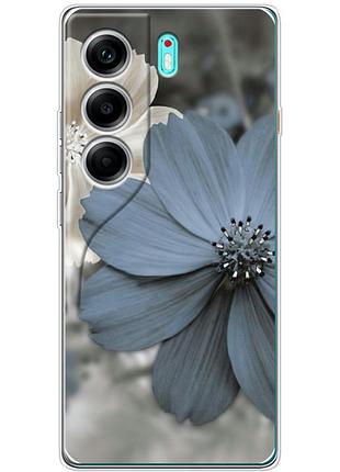 Чохол силіконовий з картинкою на tecno camon 40 (квітка гербера)