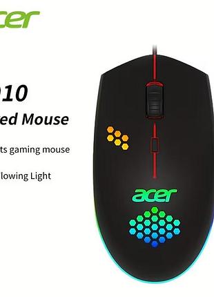 Компьютерная мышь проводная usb acer y910 черный