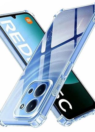 Протиударний прозорий силіконовий чохол для xiaomi redmi 15c